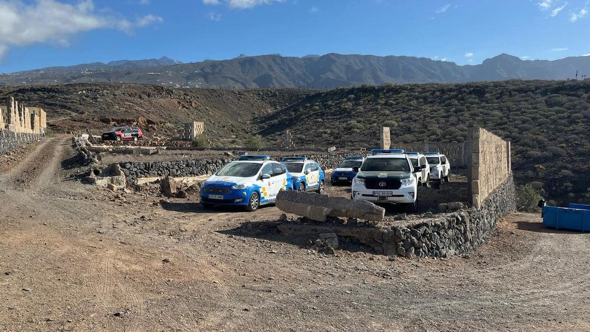 Operativo en La Caleta, Adeje