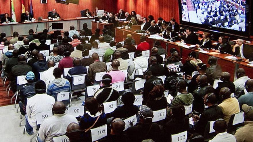 Imagen de una sesión del juicio del caso Nilo, celebrado en la Audiencia Provincial.