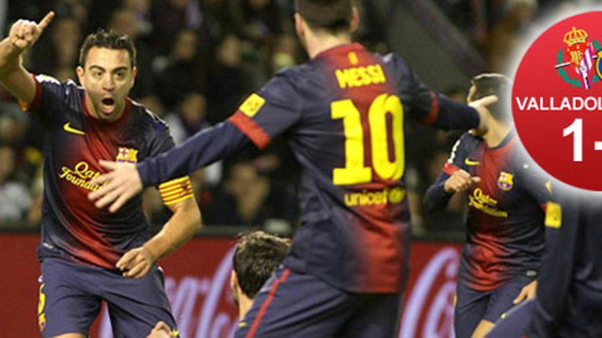 Xavi abrió el camino de la goleada barcelonista