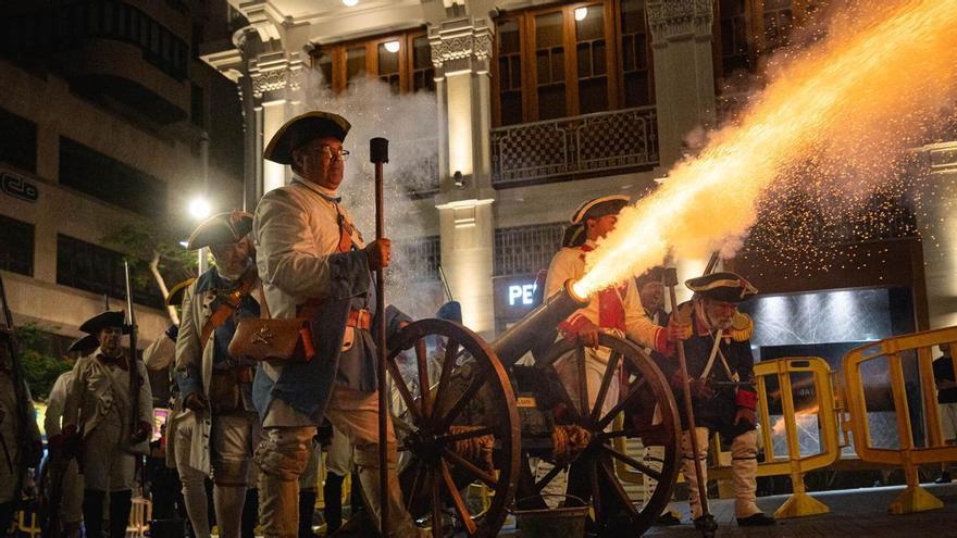Recreación de la batalla contra Nelson