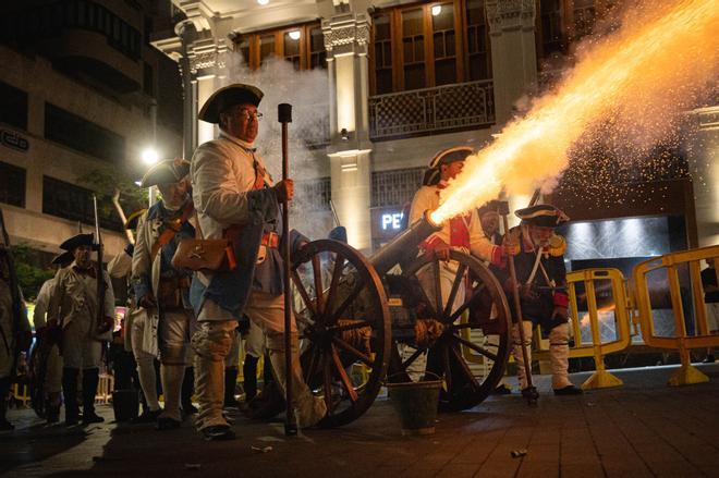 Recreación de la batalla contra Nelson