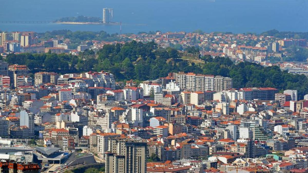 Vista de Vigo desde A Madroa