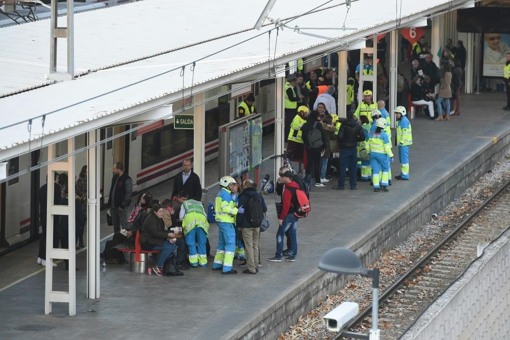 Accidente de un tren de Cercanías en Alcalá de Henares