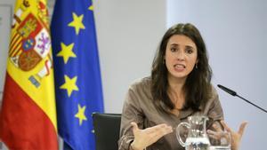 La ministra de Igualdad, Irene Montero.