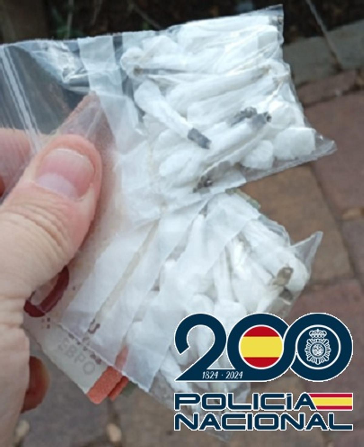 La cocaína intervenidas en El Ejido por la Policía Nacional.