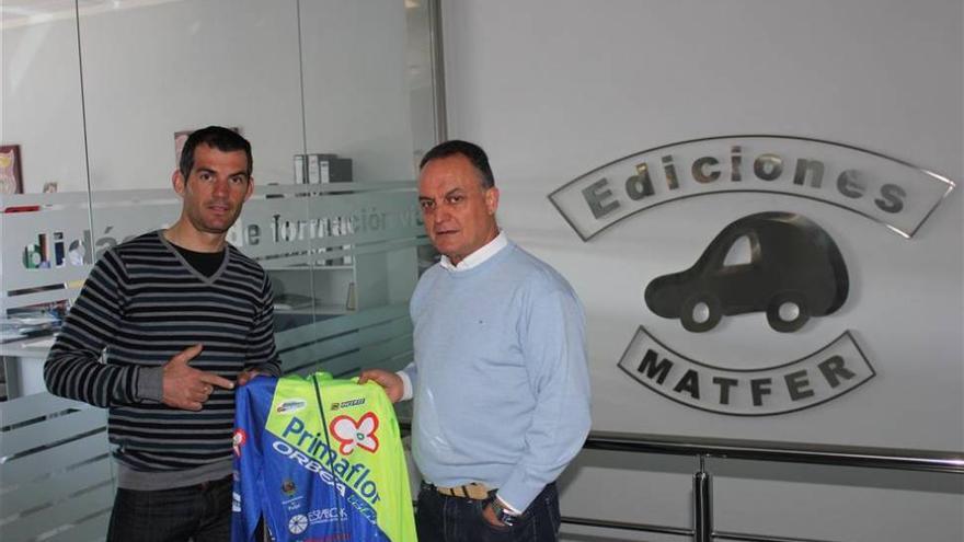 Ediciones Matfer patrocina a Juan Pedro Trujillo en su nuevo equipo, el Primaflor Orbea Racing