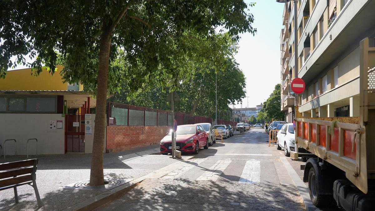 Una imatge del tram de carrer que es pacificarà.
