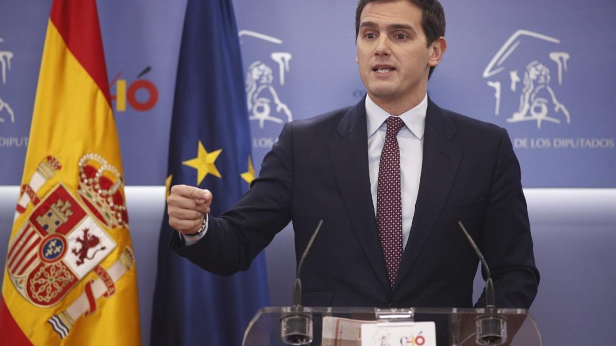 Albert Rivera comparece tras anunciarse el adelanto electoral