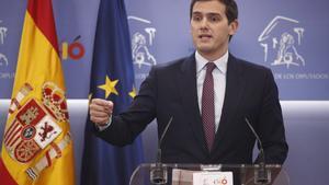 Declaraciones del lÃ­der de Ciudadanos, Albert Rivera, tras la convocatoria del Gobierno de elecciones generales para el 28 de abril de 2019