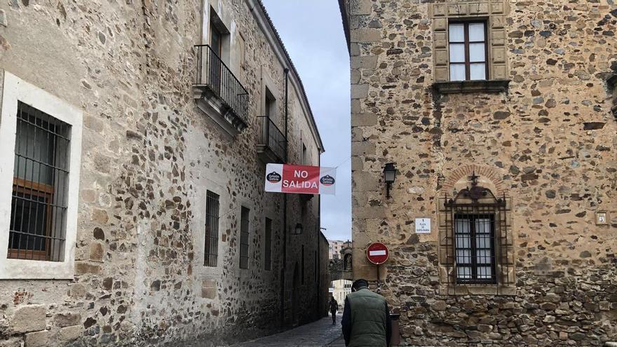Fotogalería | La calle del Arco de la Estrella de Cáceres