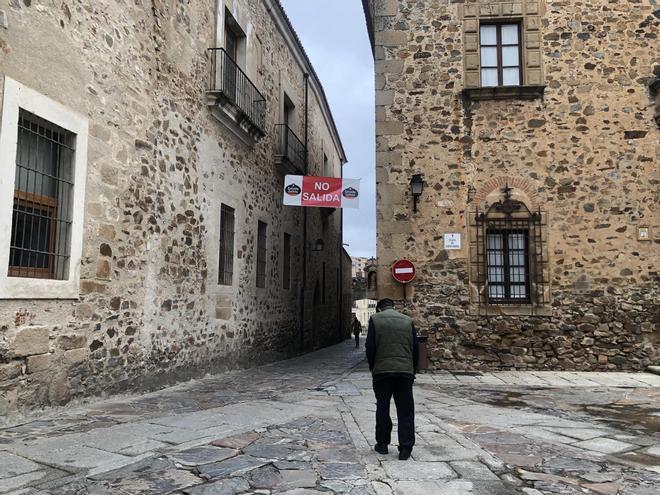Fotogalería | La calle del Arco de la Estrella de Cáceres