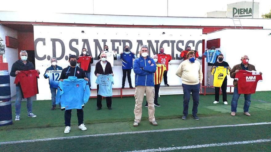 Protesta de apoyo al San Francisco y por el regreso del fútbol base