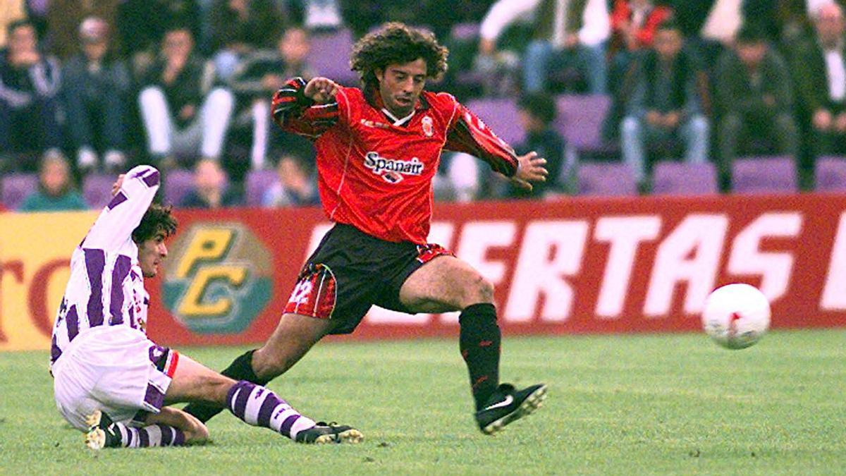 Iván Campo, en un partido contra el Valladolid