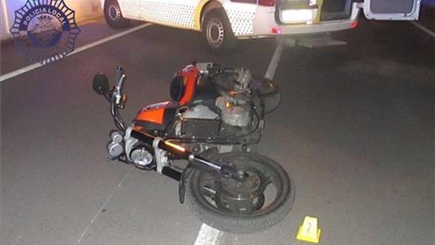 Herido grave un peatón al ser arrollado por un motorista que da positivo en alcoholemia en Castellón