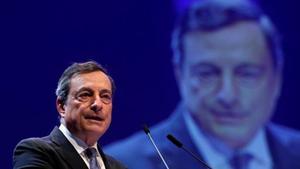 Mario Draghi, presidente del Banco Central Europeo. 