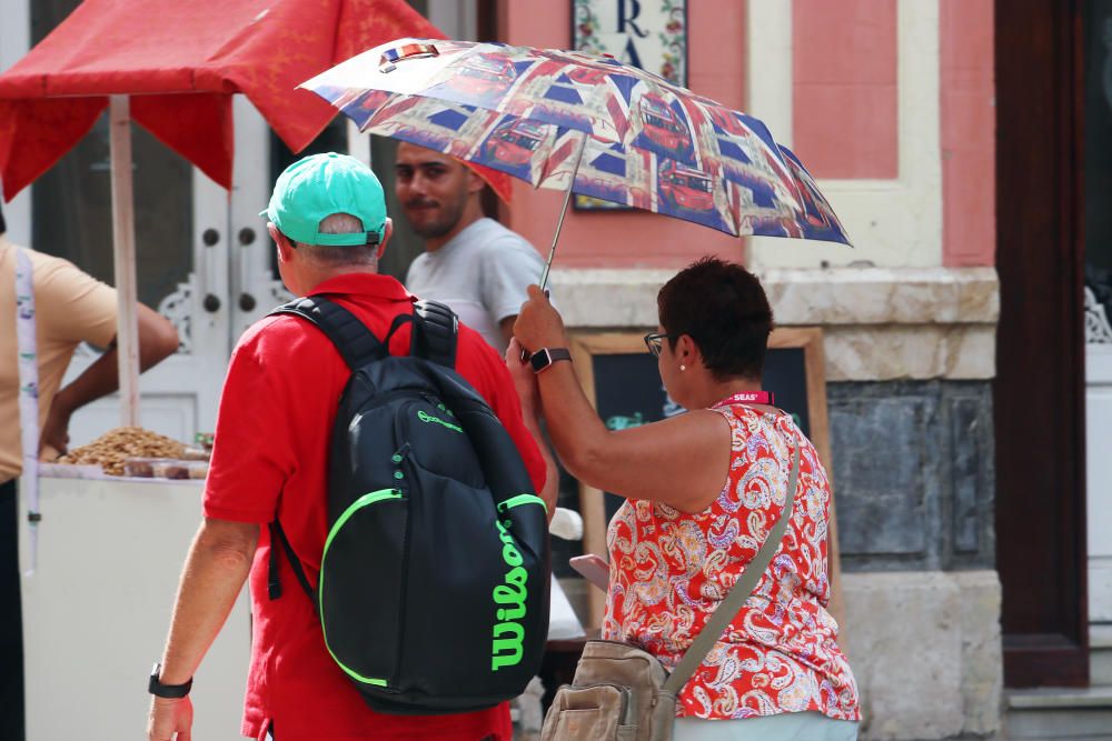 Calor y terral en Málaga.