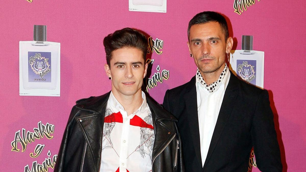 David Delfín y Pelayo Díaz en la fiesta de Alaska y Mario