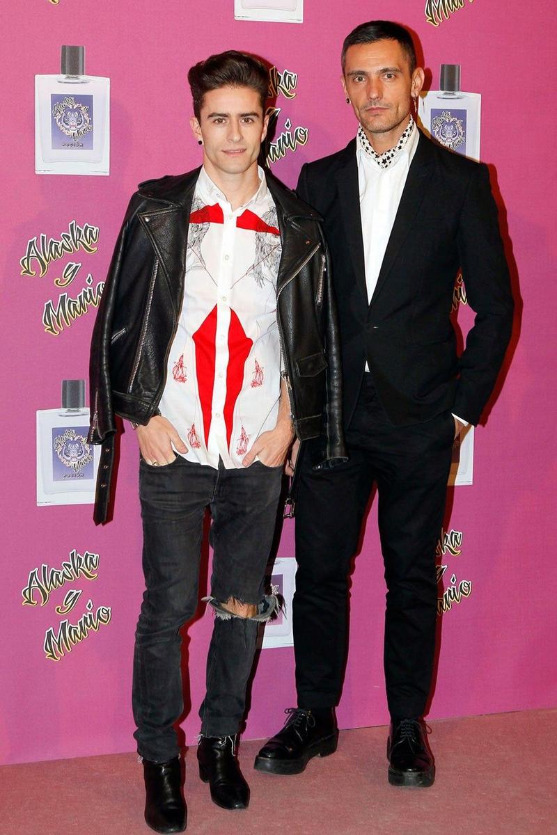 David Delfín y Pelayo Díaz en la fiesta de Alaska y Mario