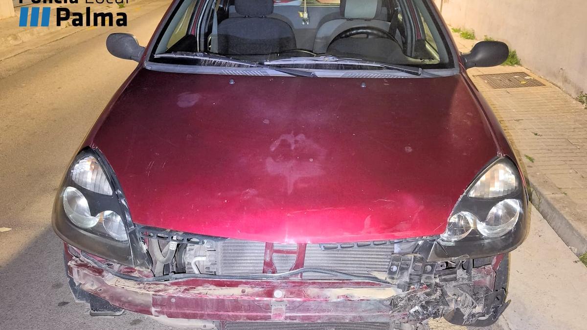 Estado en el que quedó el vehículo implicado tras el accidente.