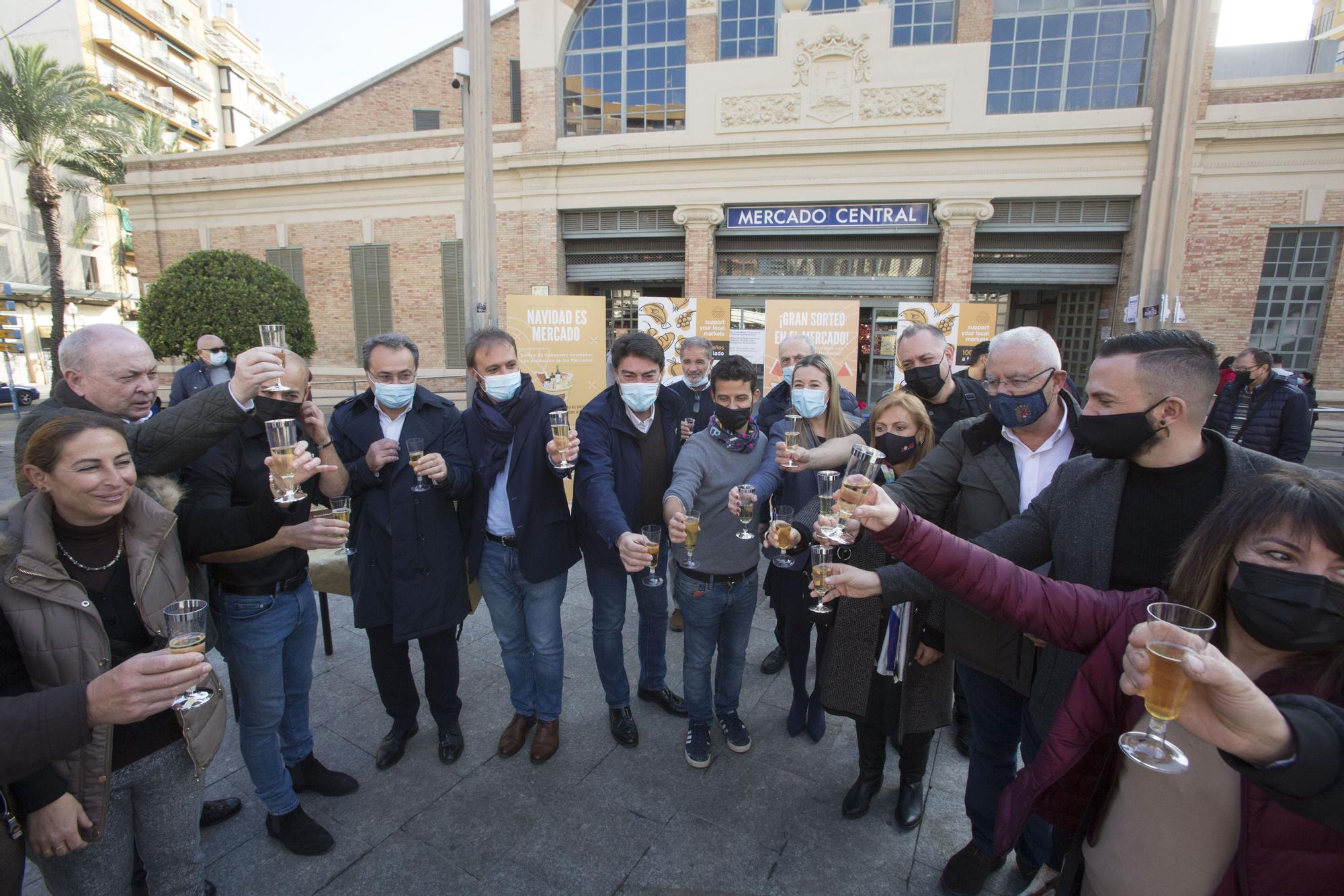 Brindis de Navidad de los mercados municipales