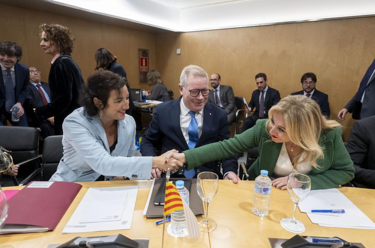 La consejera de Hacienda, Carolina España, durante el Consejo de Política Fiscal.
