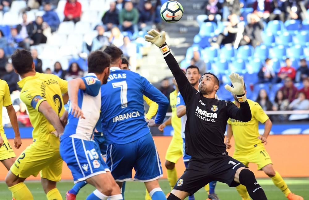 El Dépor cae ante el Villarreal en Riazor