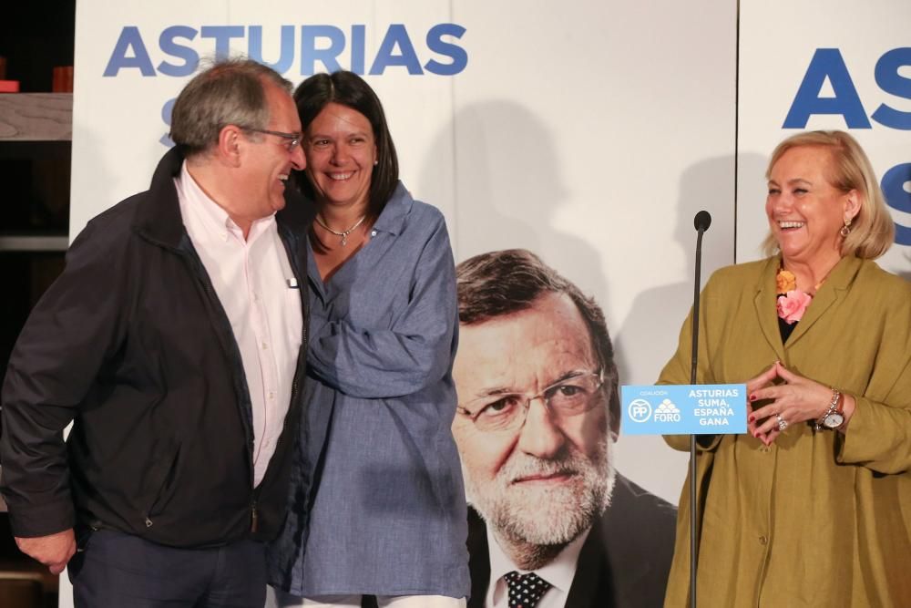 La coalición PP-Foro celebra los resultados electorales