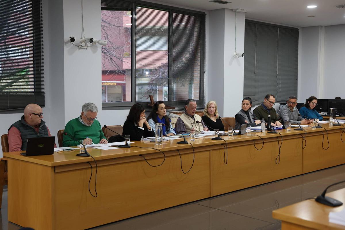 Bancada del PP y Vox, durante el último pleno de Castrillón