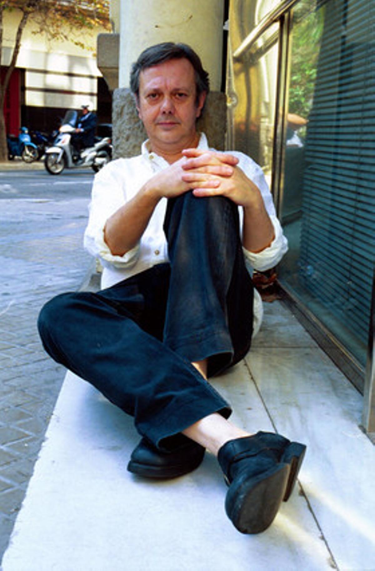 Fotografia d’arxiu d’una entrevista a Moncho Alpuente.