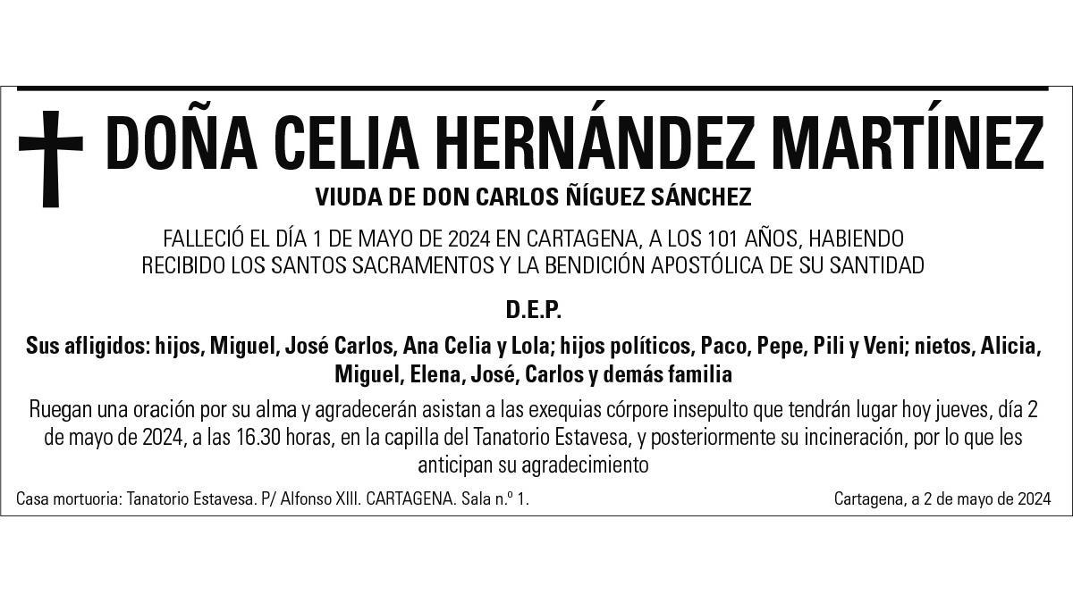Dª Celia Hernández Martínez