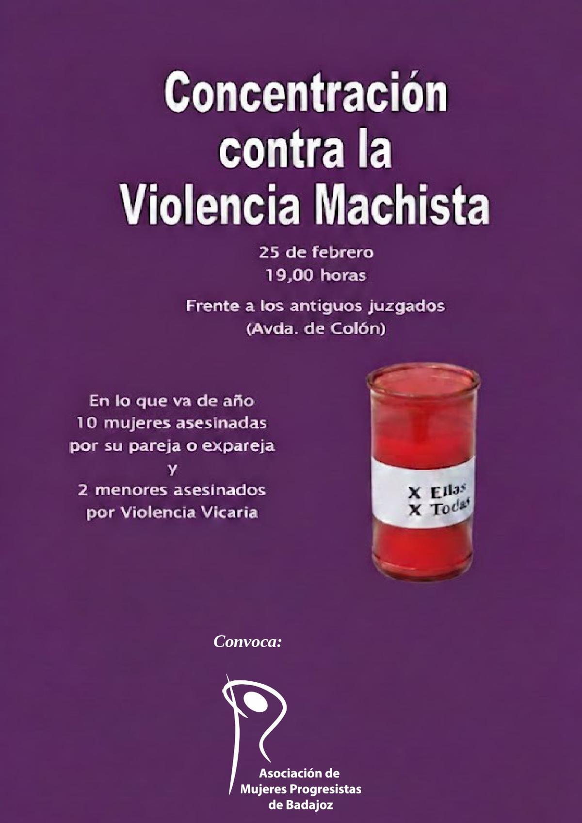 Cartel de la concentración.