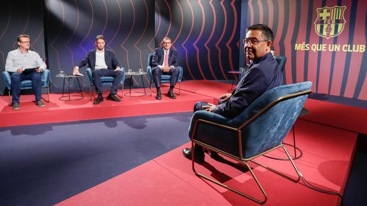 Bartomeu, en la entrevista que concedió a Barça TV.