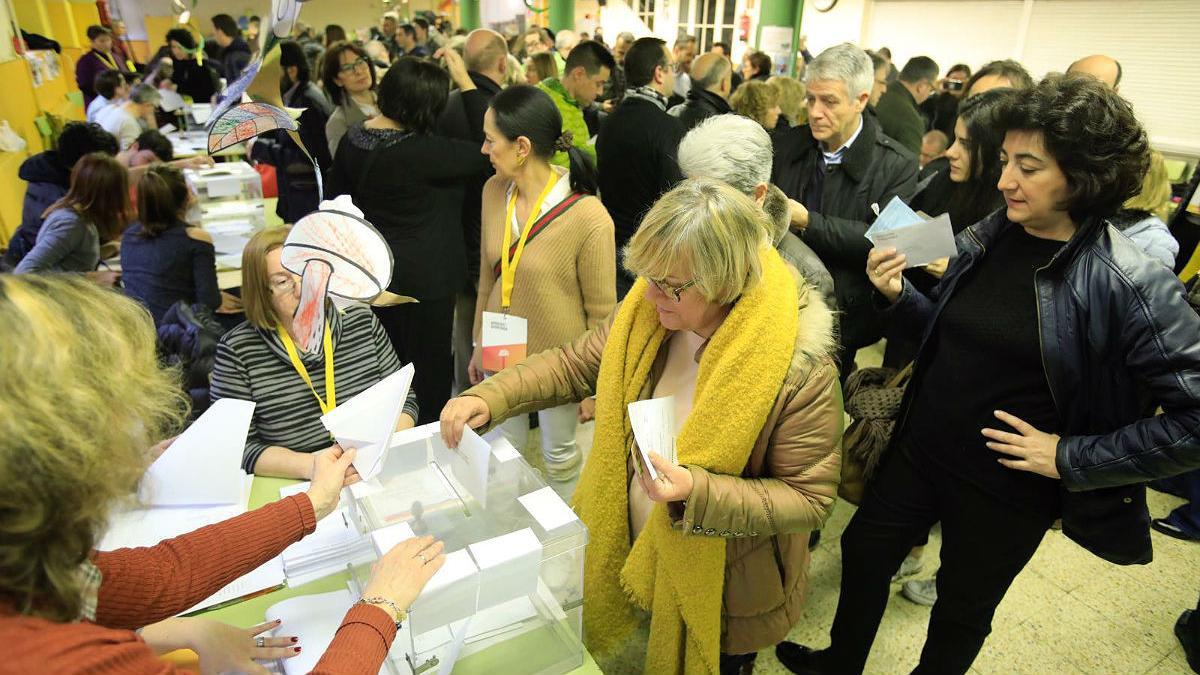 Votación en la Sedeta.