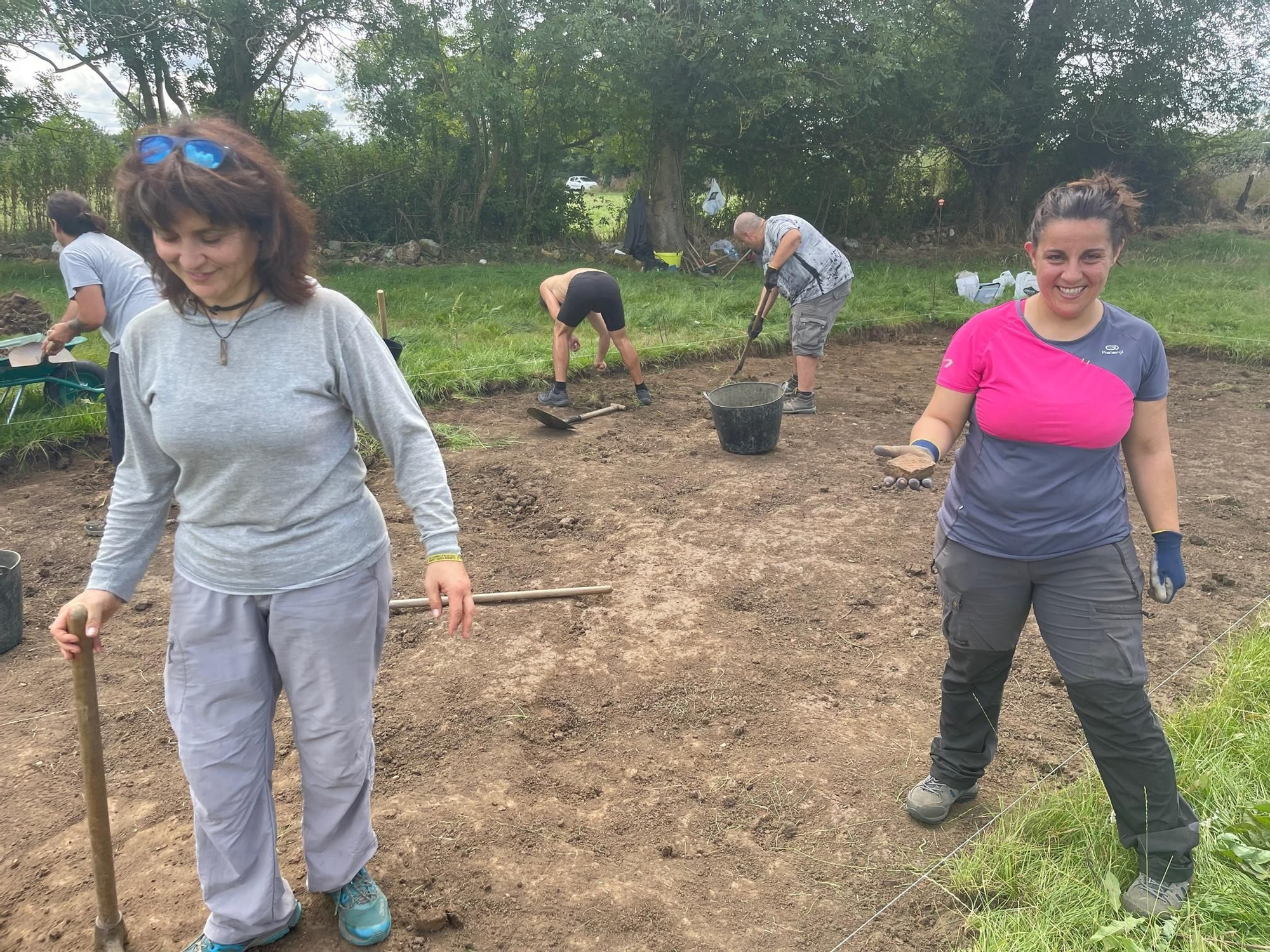 Llanera ya vuelve a excavar en Lucus Asturum: así ha sido el inicio de los trabajos arqueológicos en el asentamiento romano