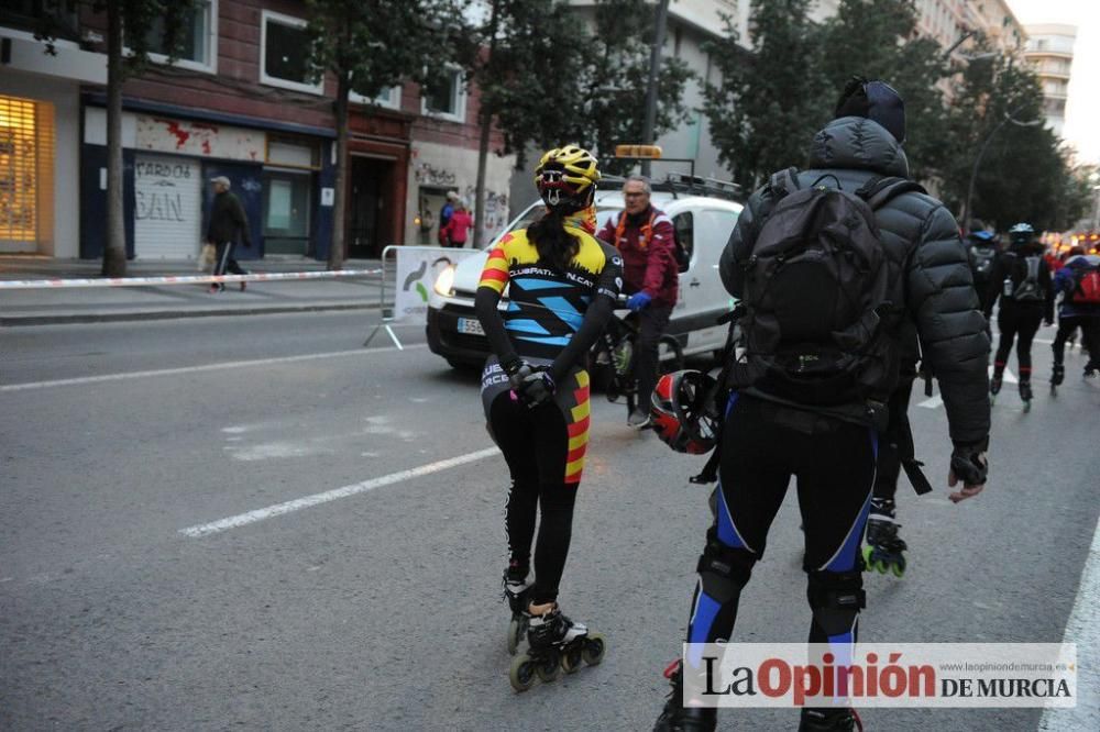 Murcia Maratón. Salida patinadores