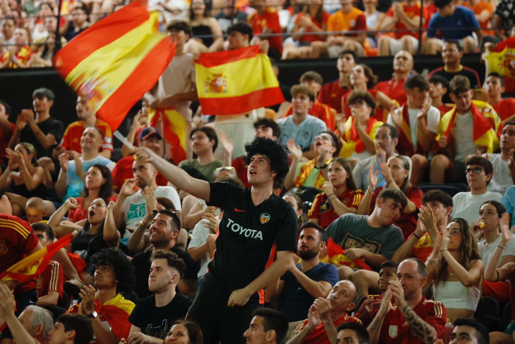La Fonteta acoge con pantallas gigantes la semifinal de España en la Eurocopa