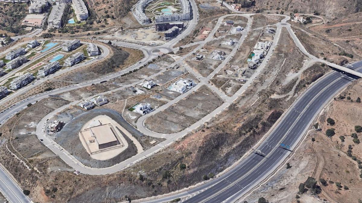 Una imagen aérea de Colinas del Limonar, donde se ubican las parcelas del Ayuntamiento de Málaga.
