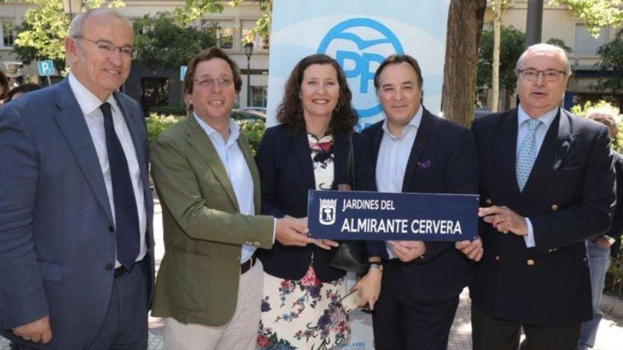 Madrid desagravia con unos jardines al almirante Cervera después de que Barcelona le entregara su calle a Pepe Rubianes
