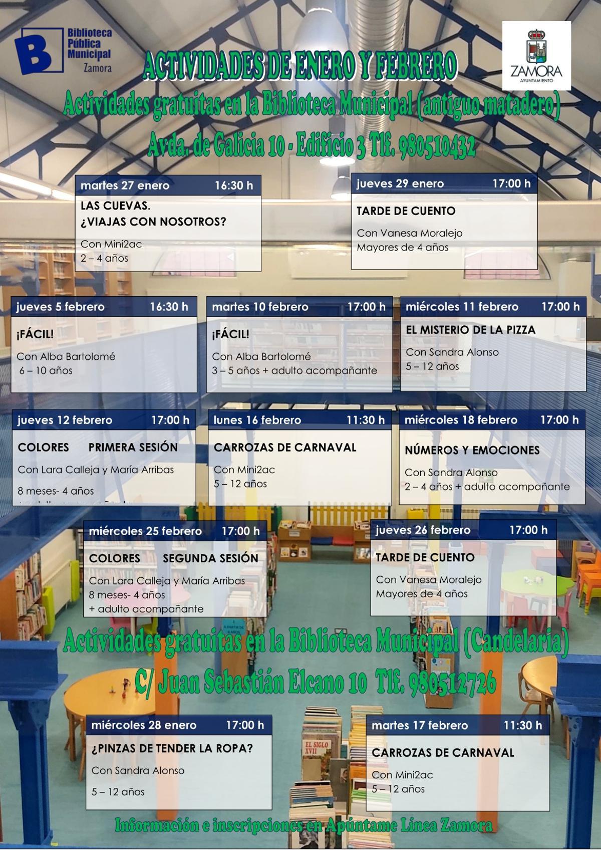 Actividades enero y febrero.