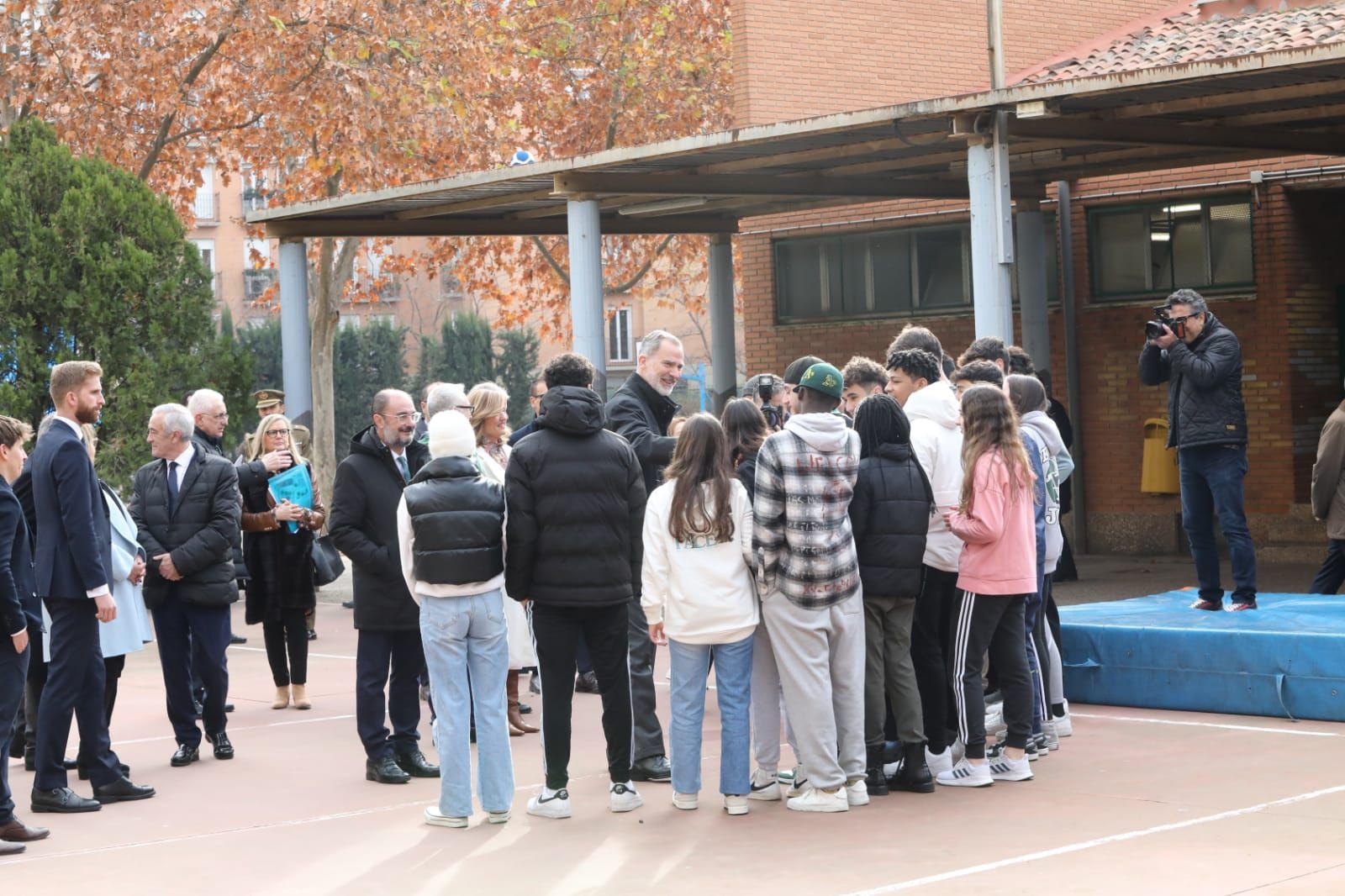 El Rey Felipe VI visita el IES Ramón y Cajal de Zaragoza