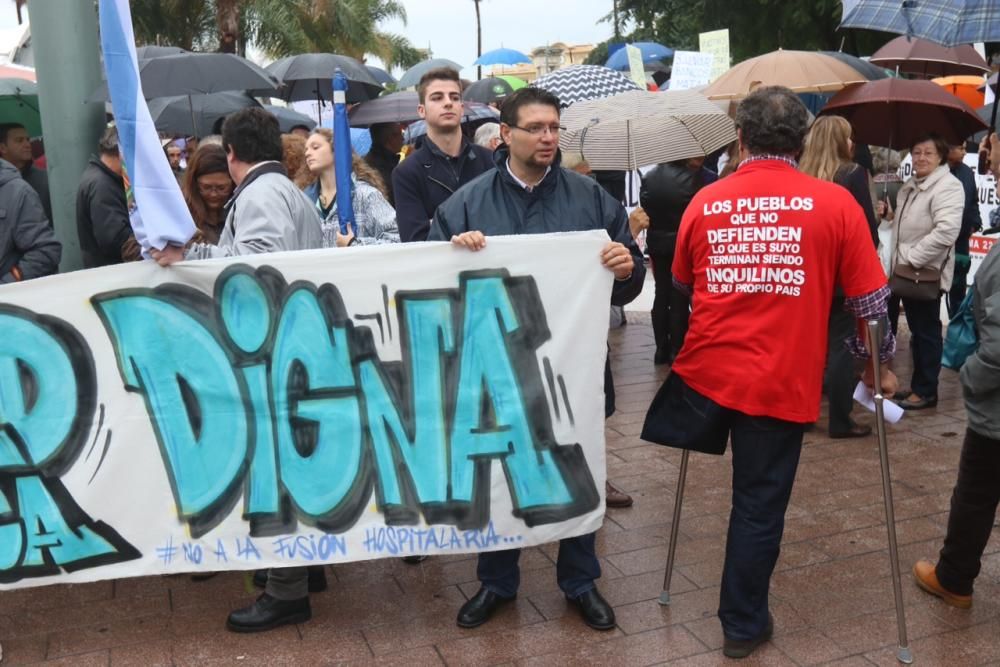Marcha por la sanidad pública en Málaga