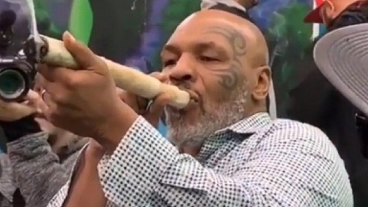 Mike Tyson se pasa a la marihuana a lo grande