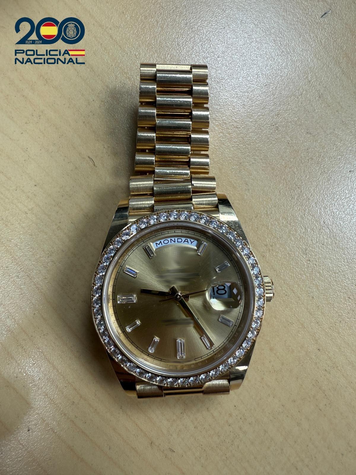 El Rolex valorado en 70.000 euros