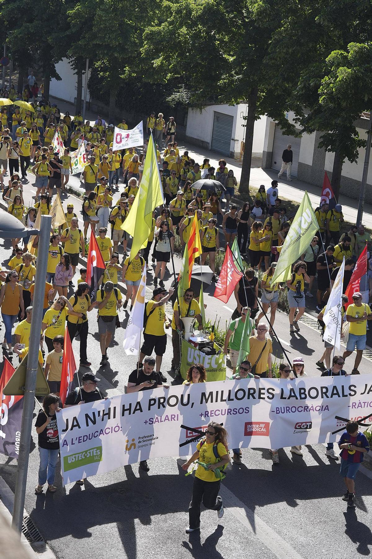 Les imatges de la nova jornada de vaga educativa a Girona