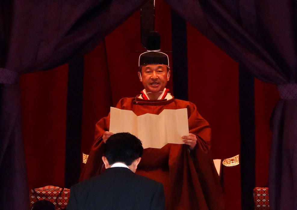 Ceremonia de entronización del emperador Naruhito