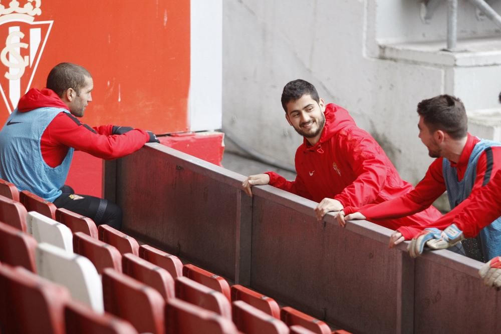 Entrenamiento del Sporting de Gijón