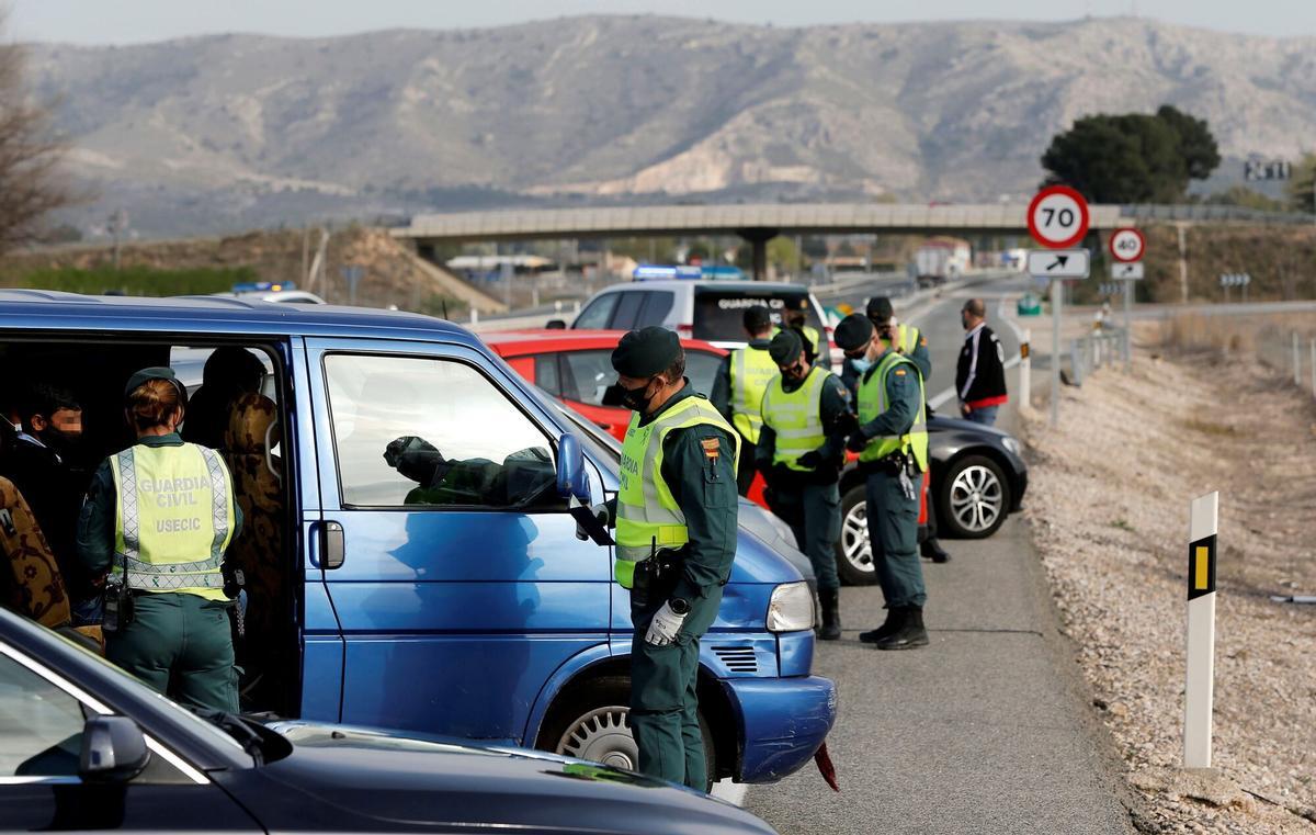 Control de la Guardia Civil situado