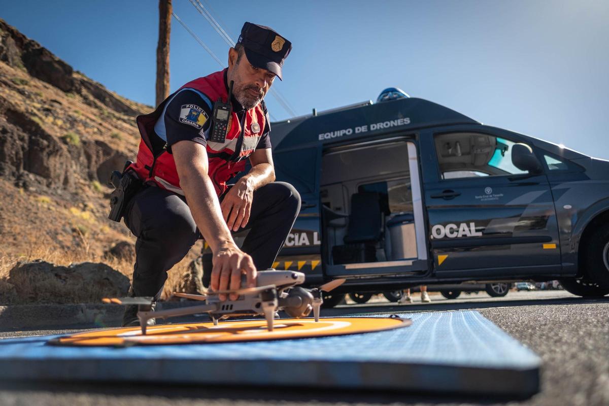 Drones de la Policía de Santa Cruz