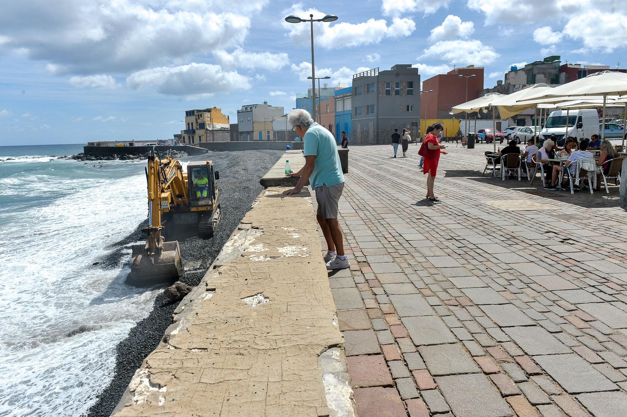Comienzo de las obras en el paseo marítimo de San Cristóbal