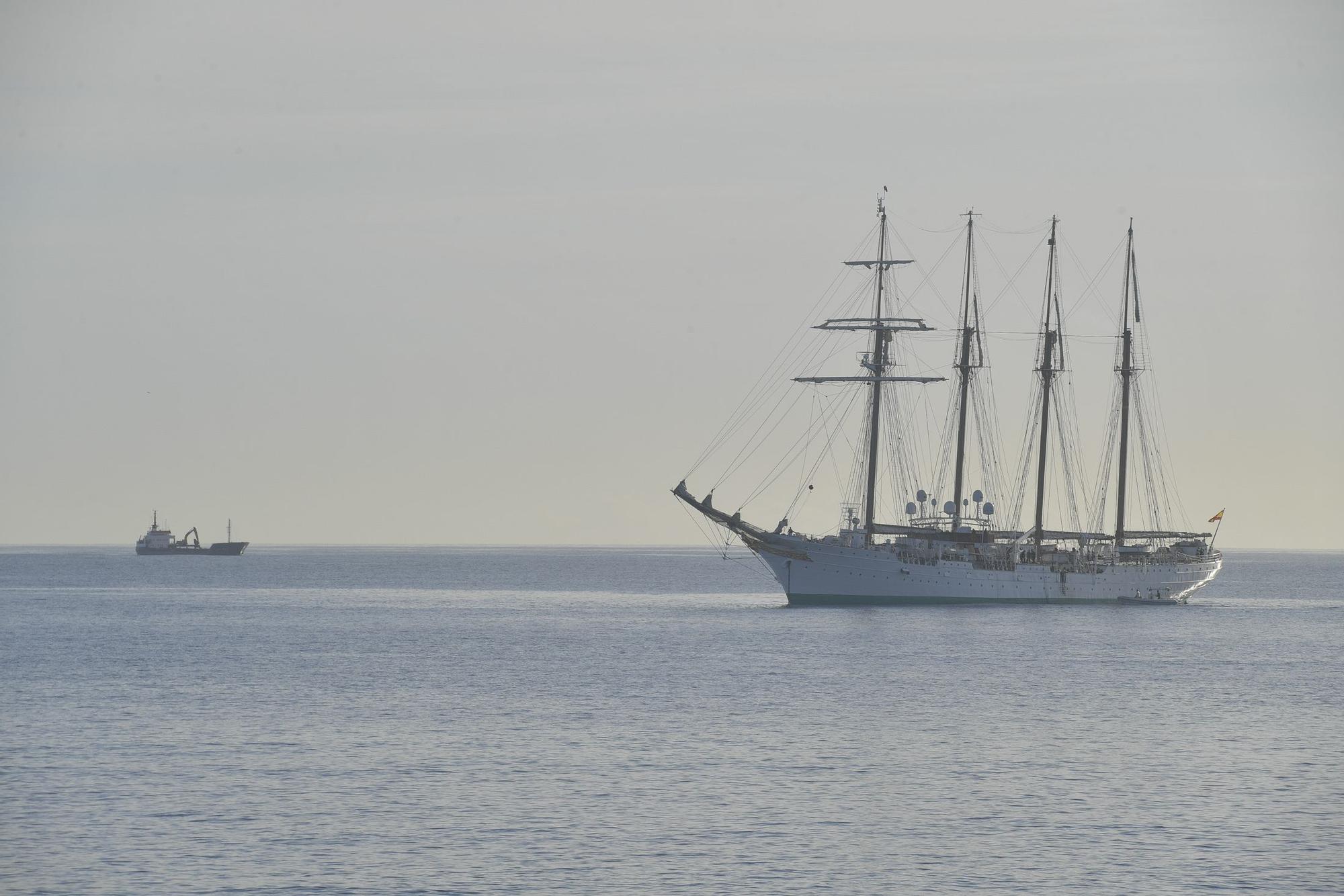 El buque 'Juan Sebastián Elcano' llega a Las Palmas de Gran Canaria